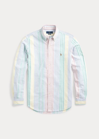 Men's Polo Ralph Lauren Classic Fit Striped Shirts | 732508JAW